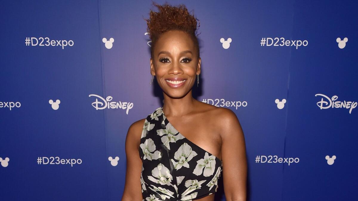 Anika Noni Rose at Disney's D23 Expo in Anaheim.