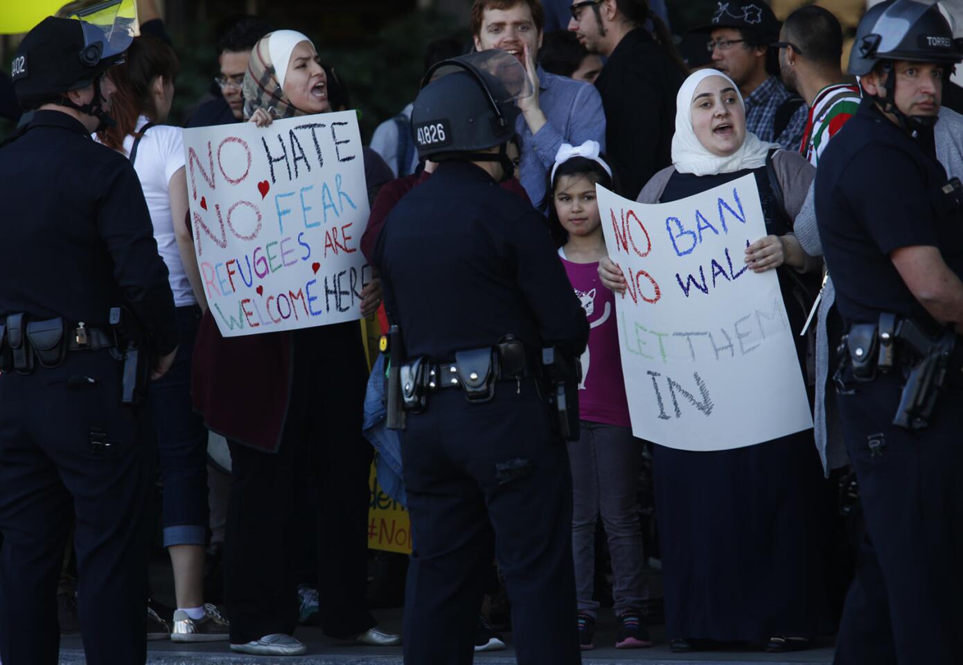 LAX protest