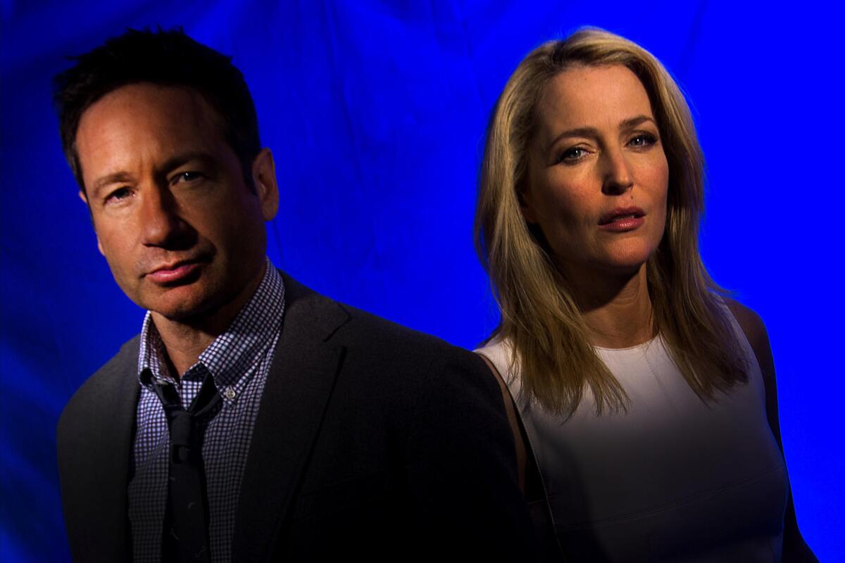 David Duchovny and Gillian Anderson have returned for "The X-Files."