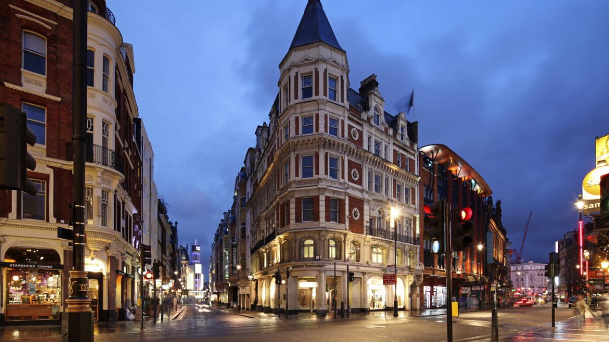 Shaftesbury Avenue is home of some of the major theaters in London's West End.