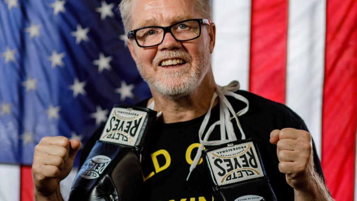 Roach poses for a portrait at his Wild Card Boxing Club.