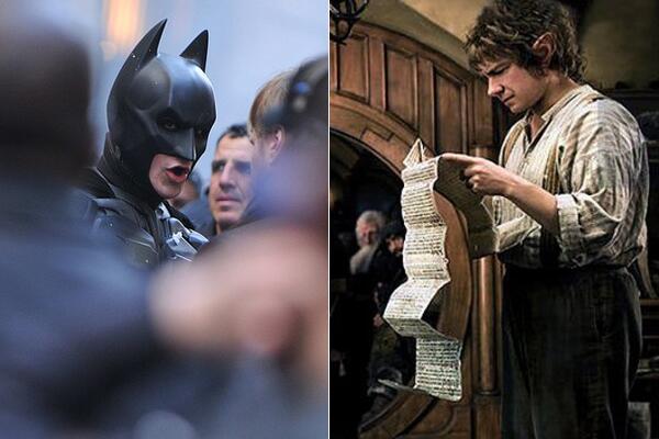 Sneak peek at 'The Dark Knight Rises' and 'The Hobbit'
