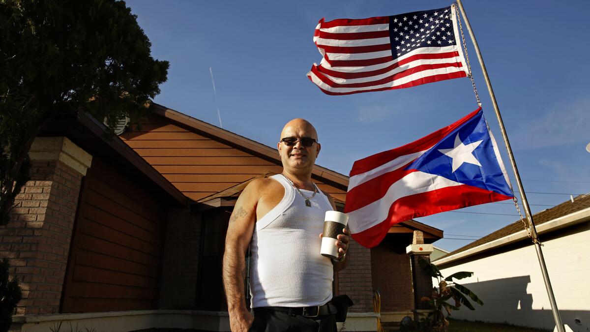 Luis Olivera, of Kissimmee, Fla., is proud of his Puerto Rican heritage.