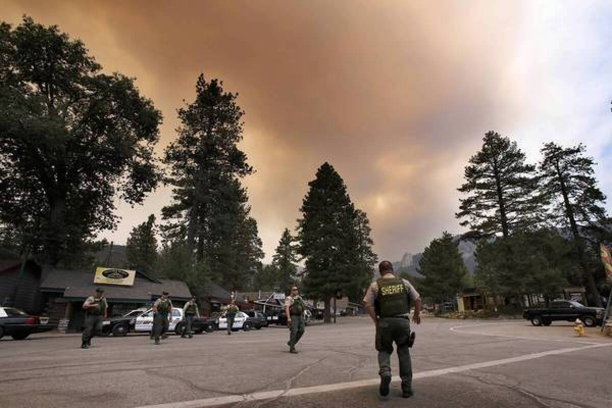 Idyllwild is evacuated as the Mountain fire rages south of Palm Springs