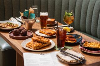 Weekend brunch spread at Joyce restaurant in Downtown L.A.