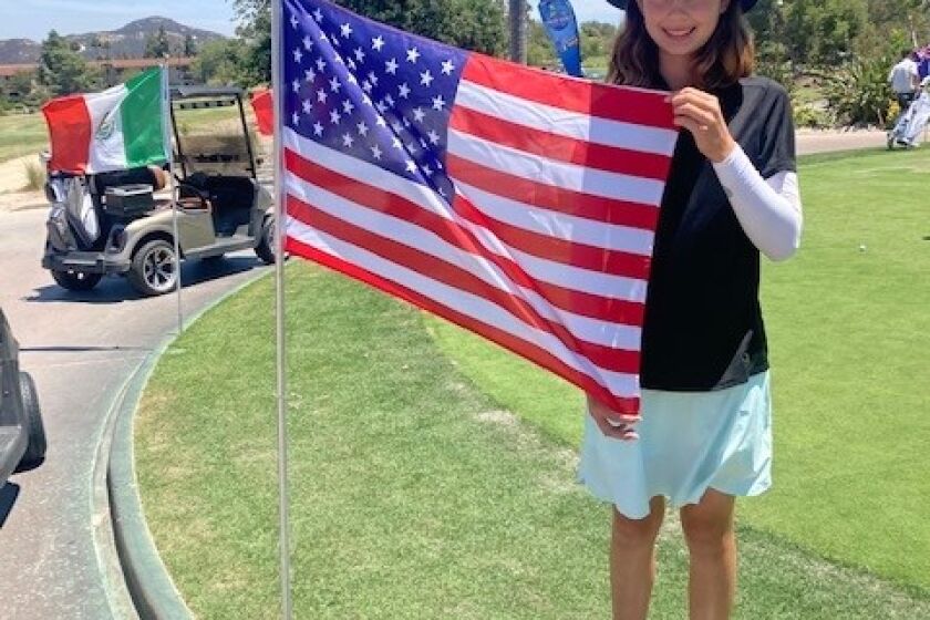 Mia Clausen is playing in this week's IMG Academy Junior World Championships in San Diego.