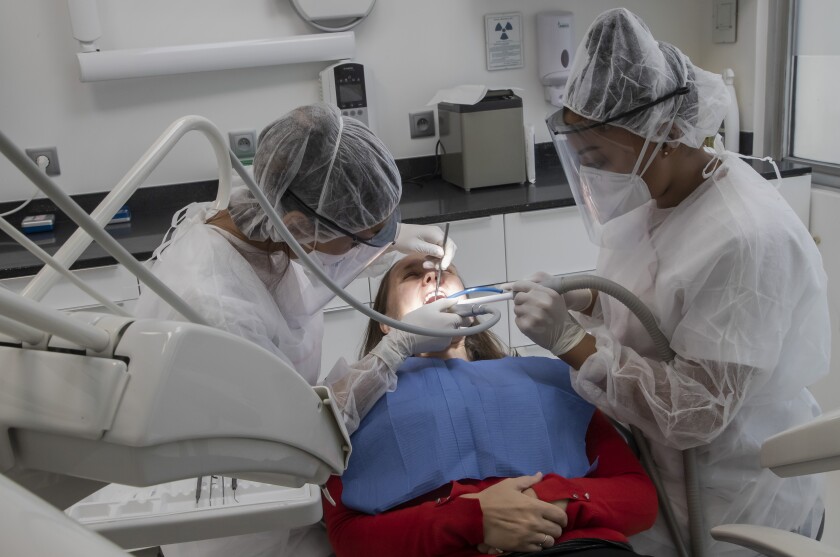 Virus Outbreak France Dentists Reopening