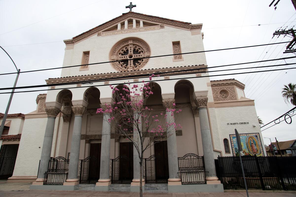 Saint Mary's Catholic Church, a location for the film "Blood In Blood Out"