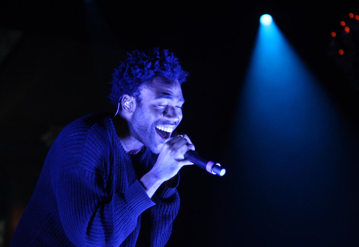 Donald Glover, performing as Childish Gambino in Los Angeles in 2014.