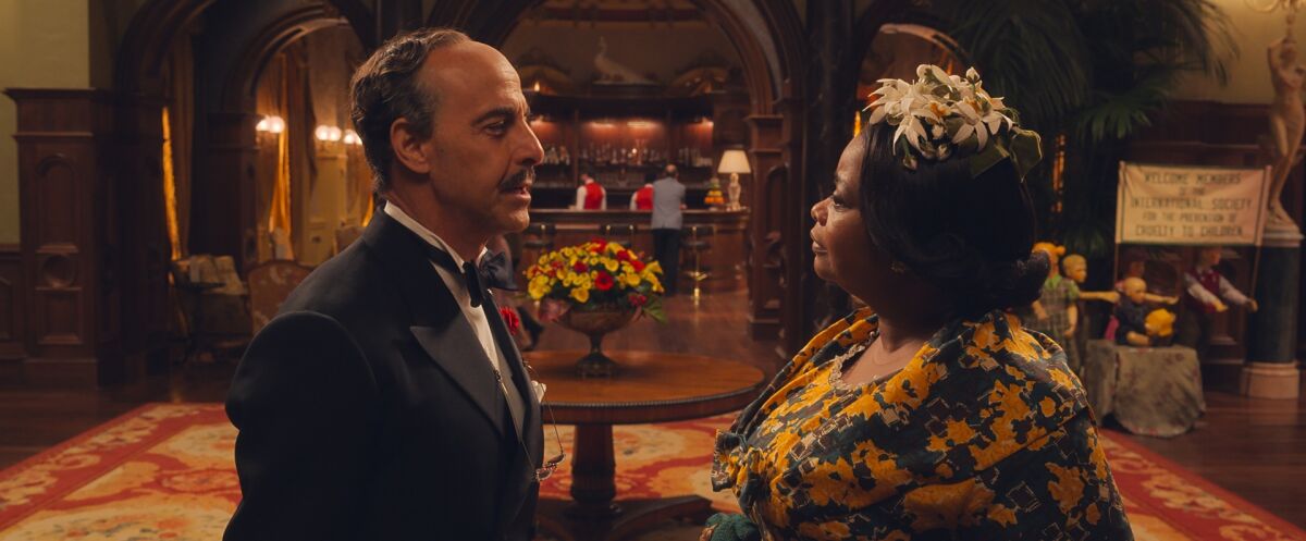 Stanley Tucci and Octavia Spencer in "The Witches."