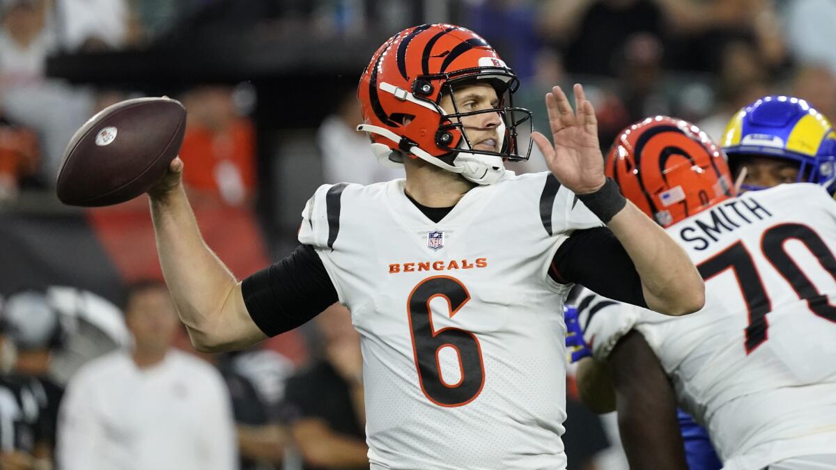 Jake Browning Leads Bengals Past Rams 16-7 in Preseason Super Bowl Rematch  – NBC Los Angeles