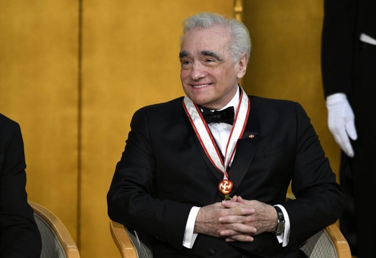 Martin Scorsese attends the 28th Praemium Imperiale in Tokyo.