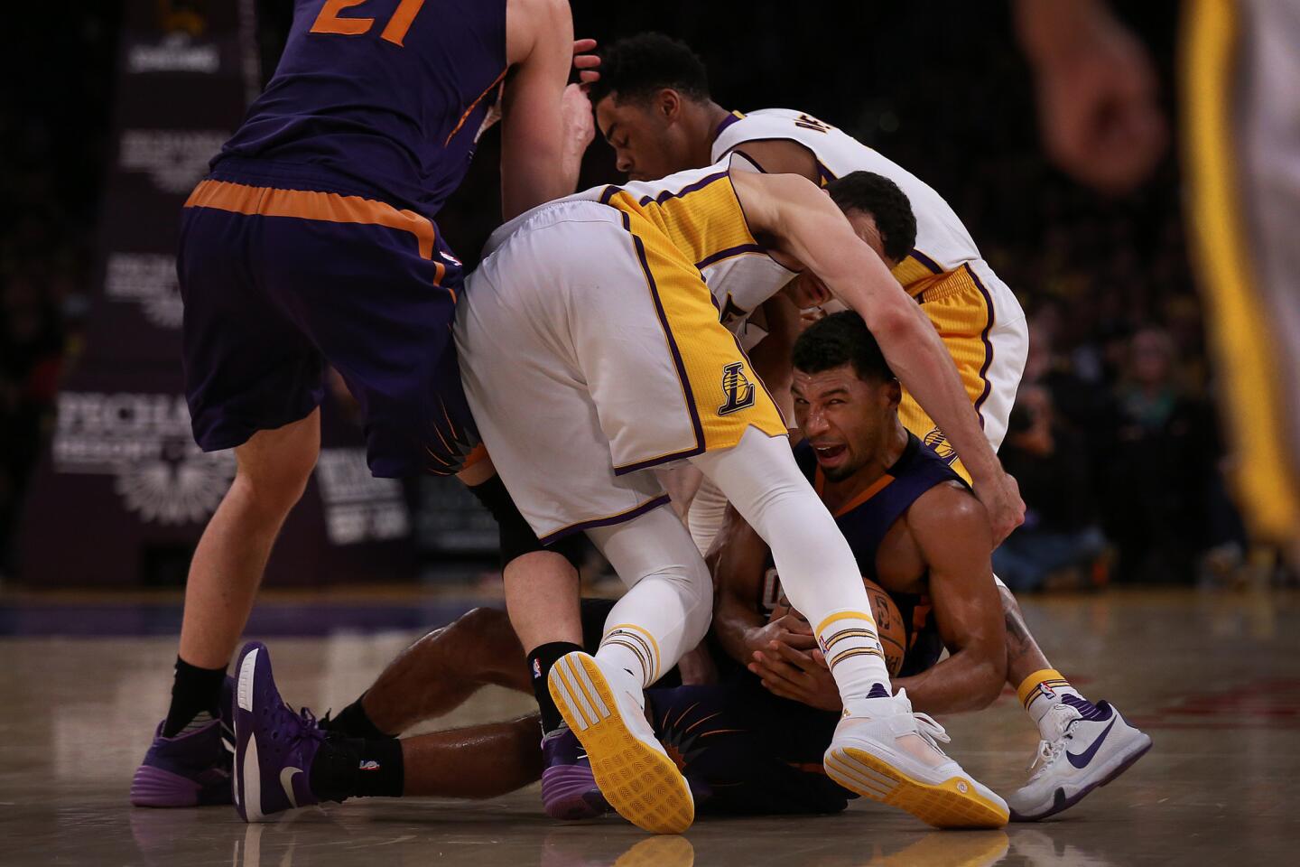 Ronnie Price, Larry Nance Jr., D'Angelo Russell