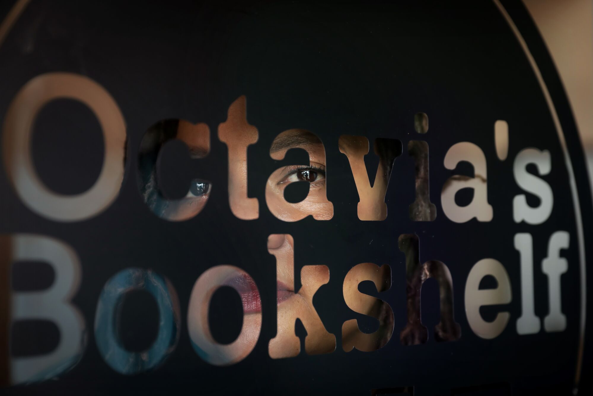 Sign for Octavia's Bookshelf 