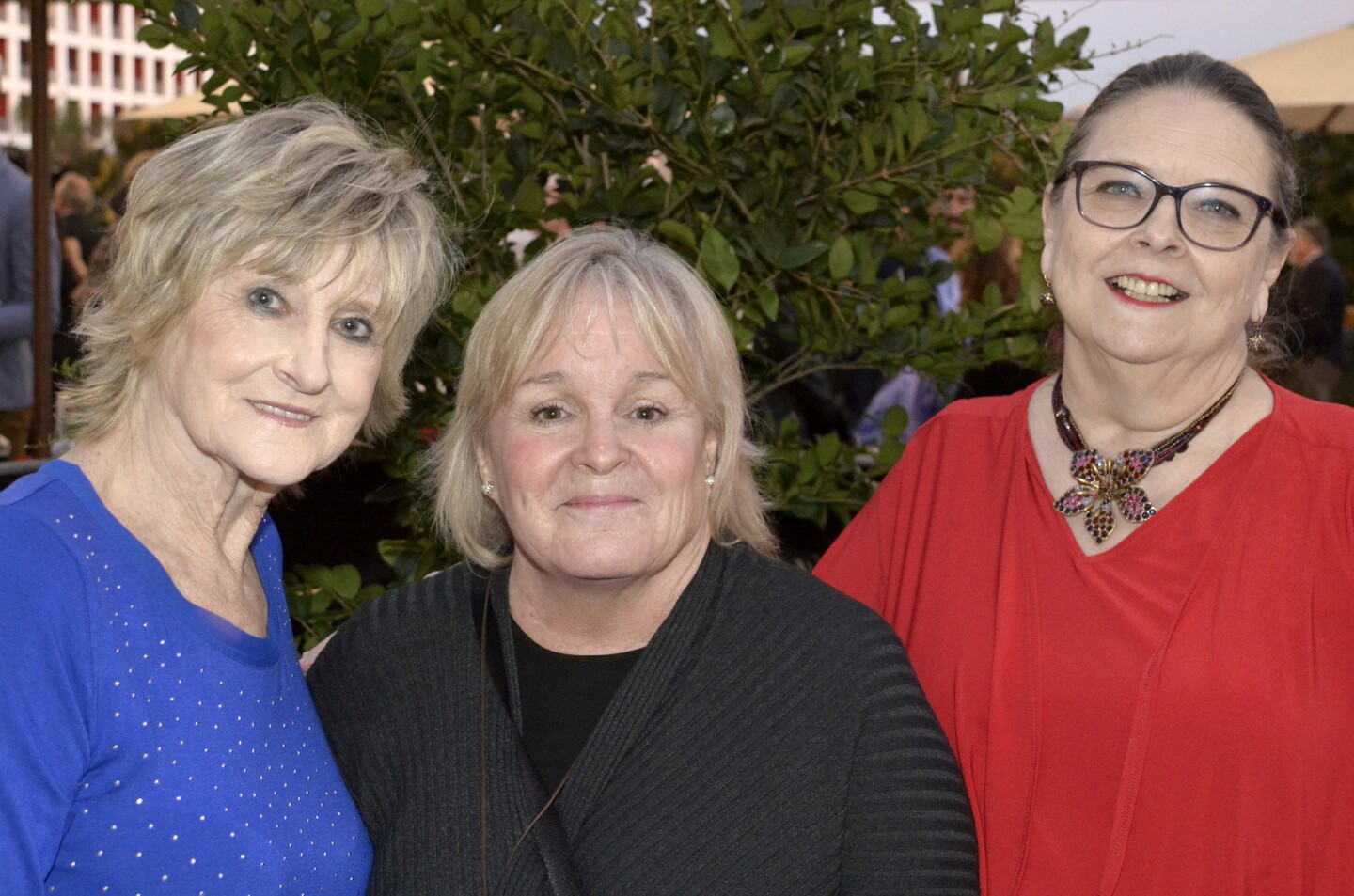 Pat Smola, from left, and Laurie Bleick of the Family Service Agency, welcomed special guest Joan “J.P.” O’Connor, the daughter of Mary Alice O’Connor, to last week’s “Imagine a City” gala.