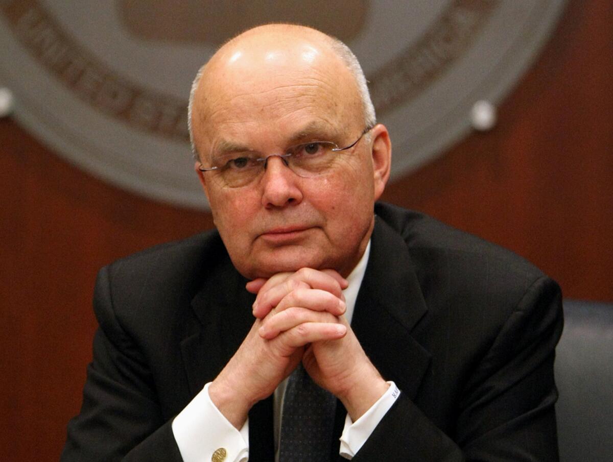 Former NSA chief Michael Hayden at CIA headquarters in Langley, Va., in 2009.