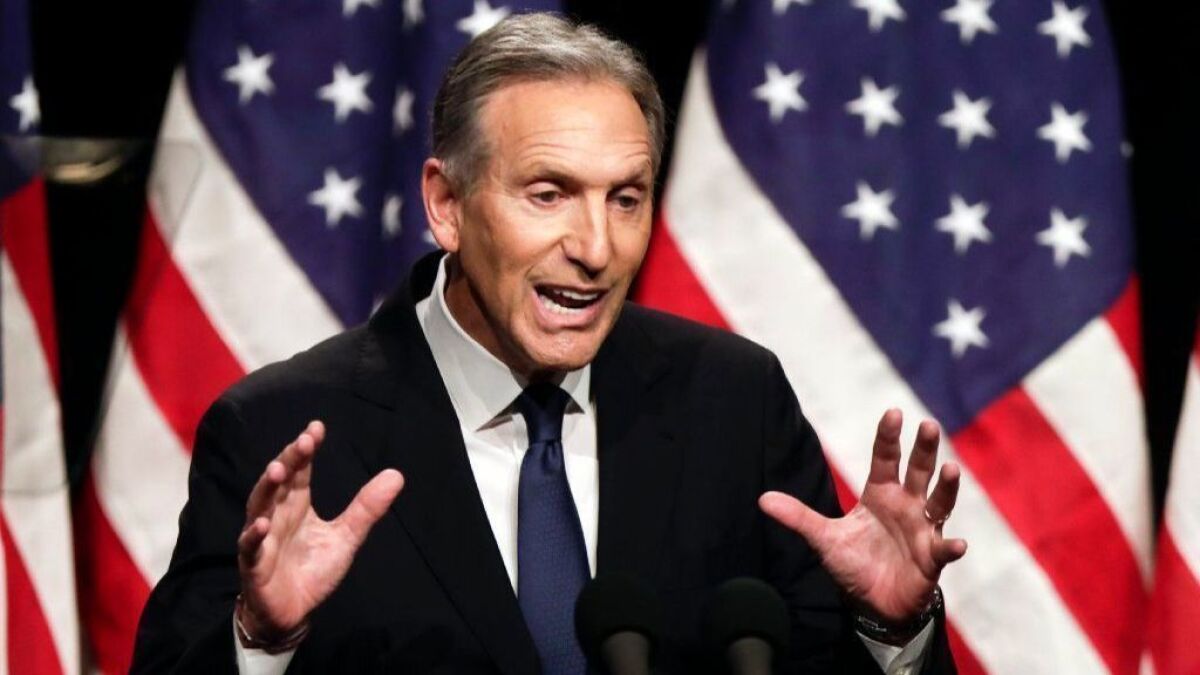 Former Starbucks CEO Howard Schultz says he’s taking a “detour” from a possible independent presidential bid, citing health concerns.
