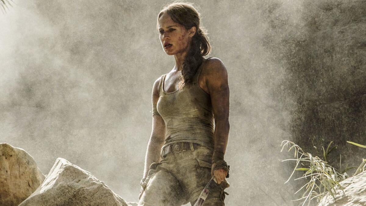 Alicia Vikander in Warner Bros.' "Tomb Raider."