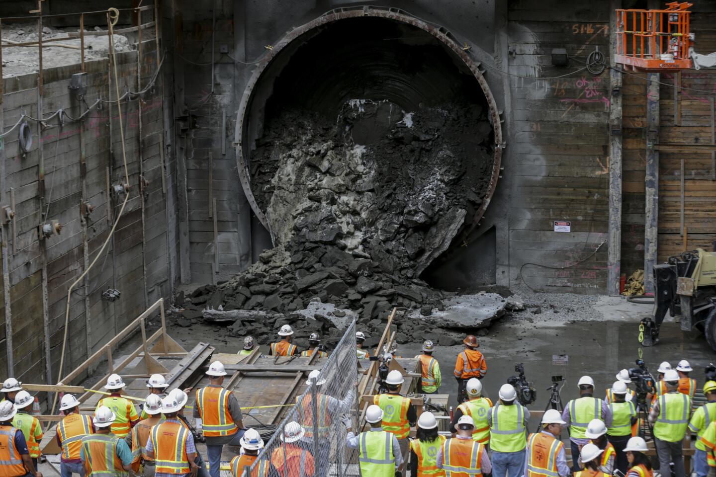 Tunnel breakthrough