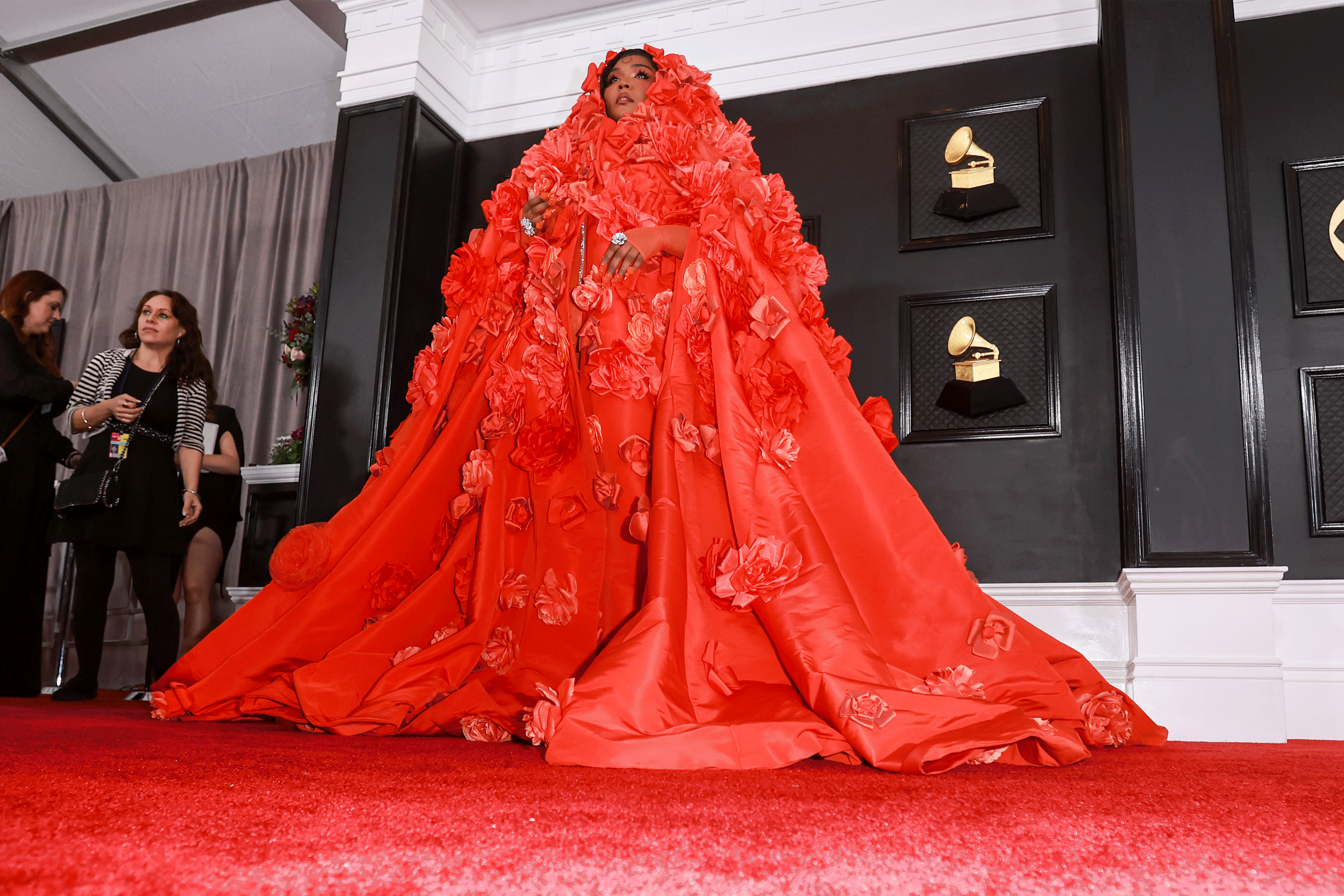 Fashion details from the Grammys on Sunday at Crypto.com Arena in Los Angeles.