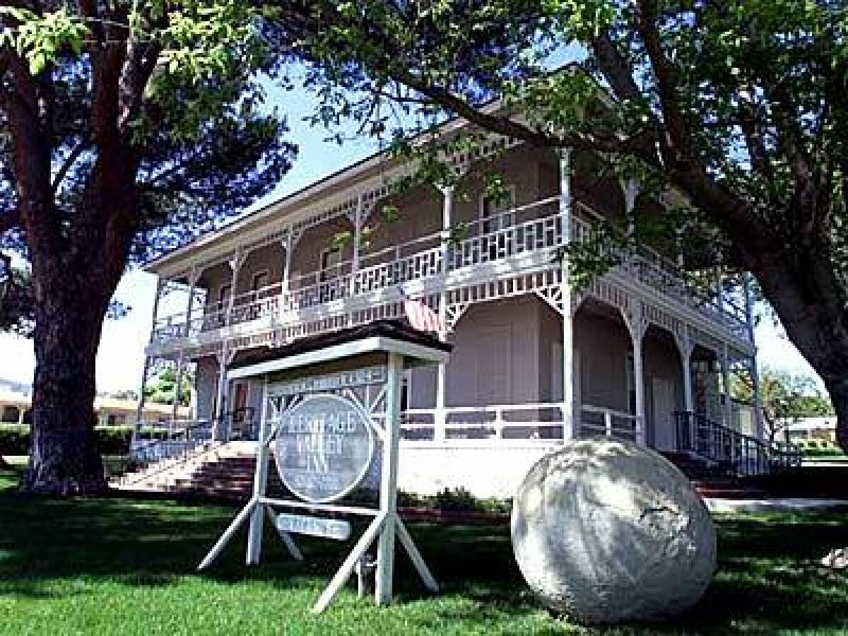 Shady verandas wrap around Pirus restored Heritage Valley Inn, which opened in 1890