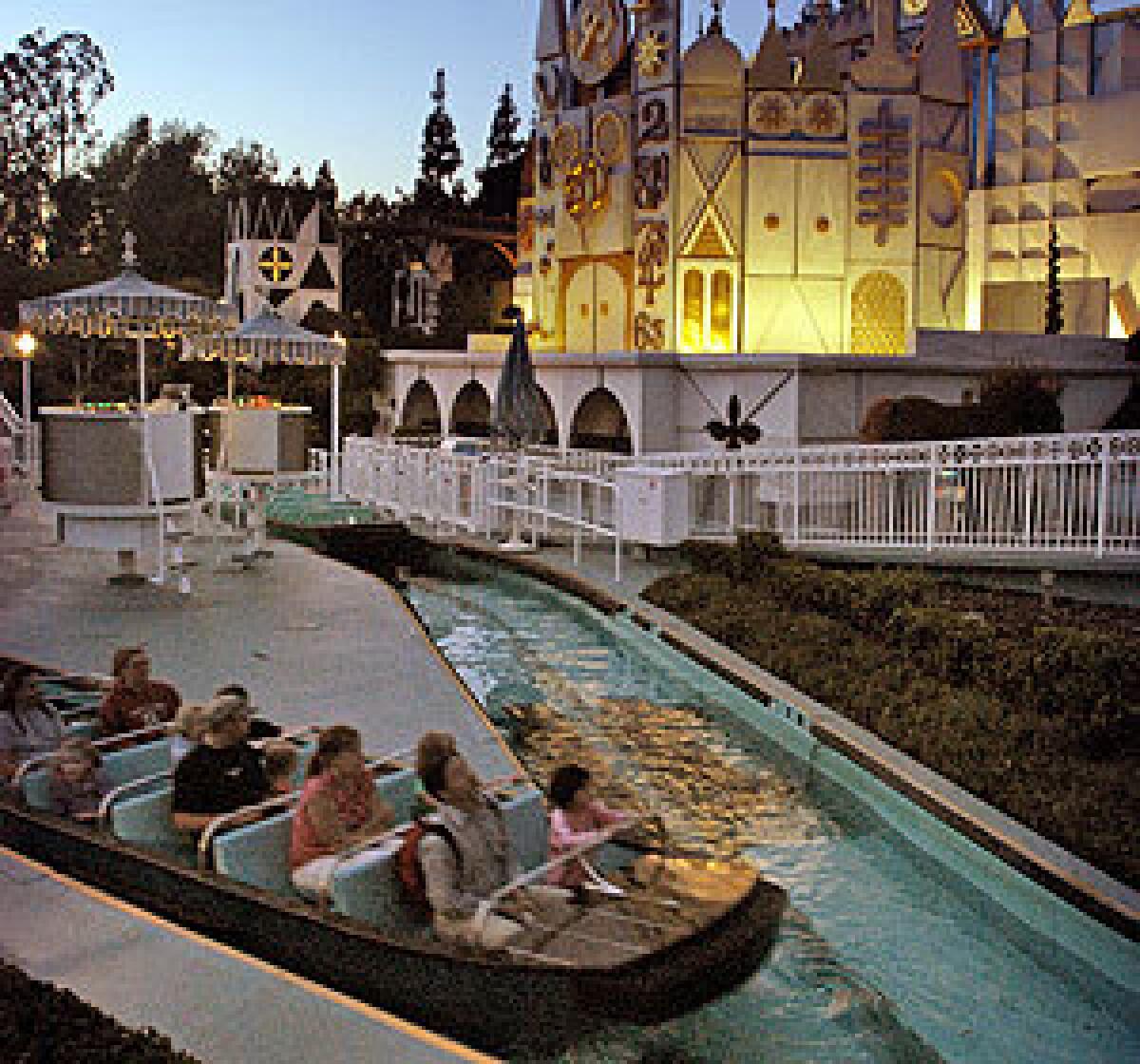 BIG ATTRACTION: Disneyland says fat visitors arent the reason it plans to deepen the channel and make the boats more buoyant at its Small World ride on Its a Small World.