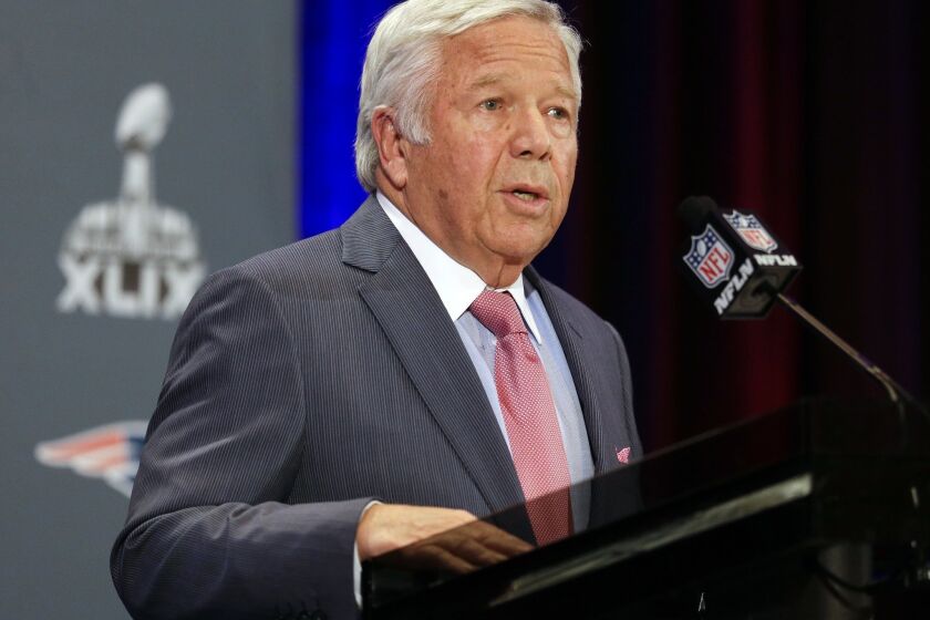 "I am disappointed in the way that this entire matter has been handled and reported upon," New England Patriots owner Robert Kraft said Jan. 26 about Deflategate. This week Kraft will find out how other team owners feel about it.