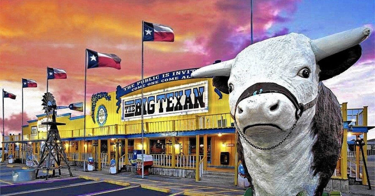 Everything's bigger at the Big Texan Steak Ranch in Amarillo Los