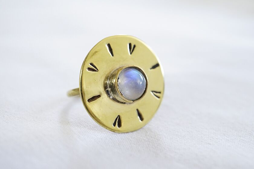 The Sundial Moonstone ring from Combine & Create.