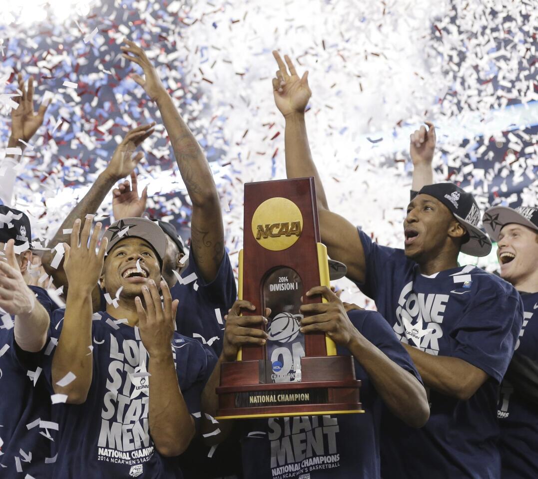 Connecticut players celebrate