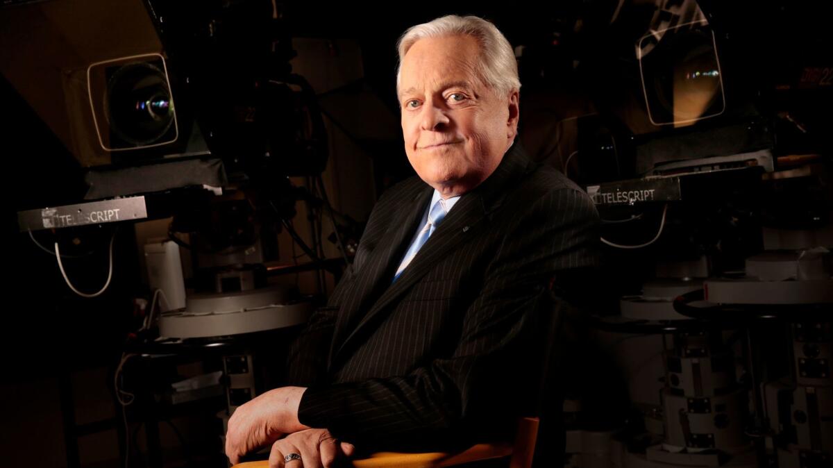 Turner Classic Movies host Robert Osborne in 2013 at the New York studio of HBO. Osborne died Monday at the age of 84.
