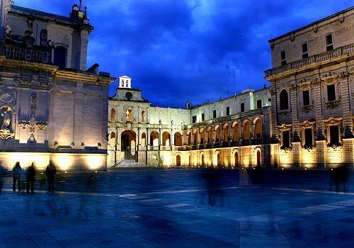 The Piazza Duomo in Lecce, in the Puglia region.