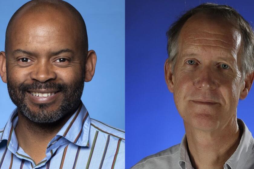 Los Angeles Times Staff Writers Tyrone Beason and Thomas Curwen won Sigma Delta Chi Awards from the Society of Professional Journalists on June 15, 2023.
