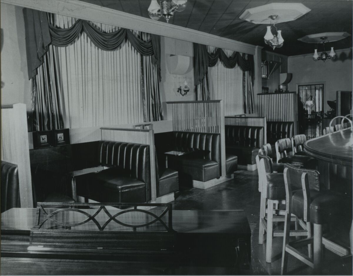 Booths in the original Whaling Bar