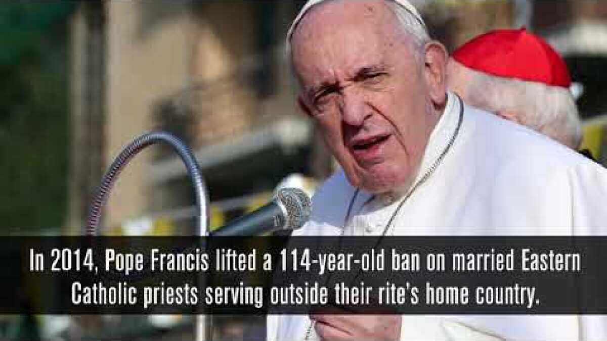 Married Catholic priests? There are perhaps 120 in the U.S. already. Here's  how - Los Angeles Times