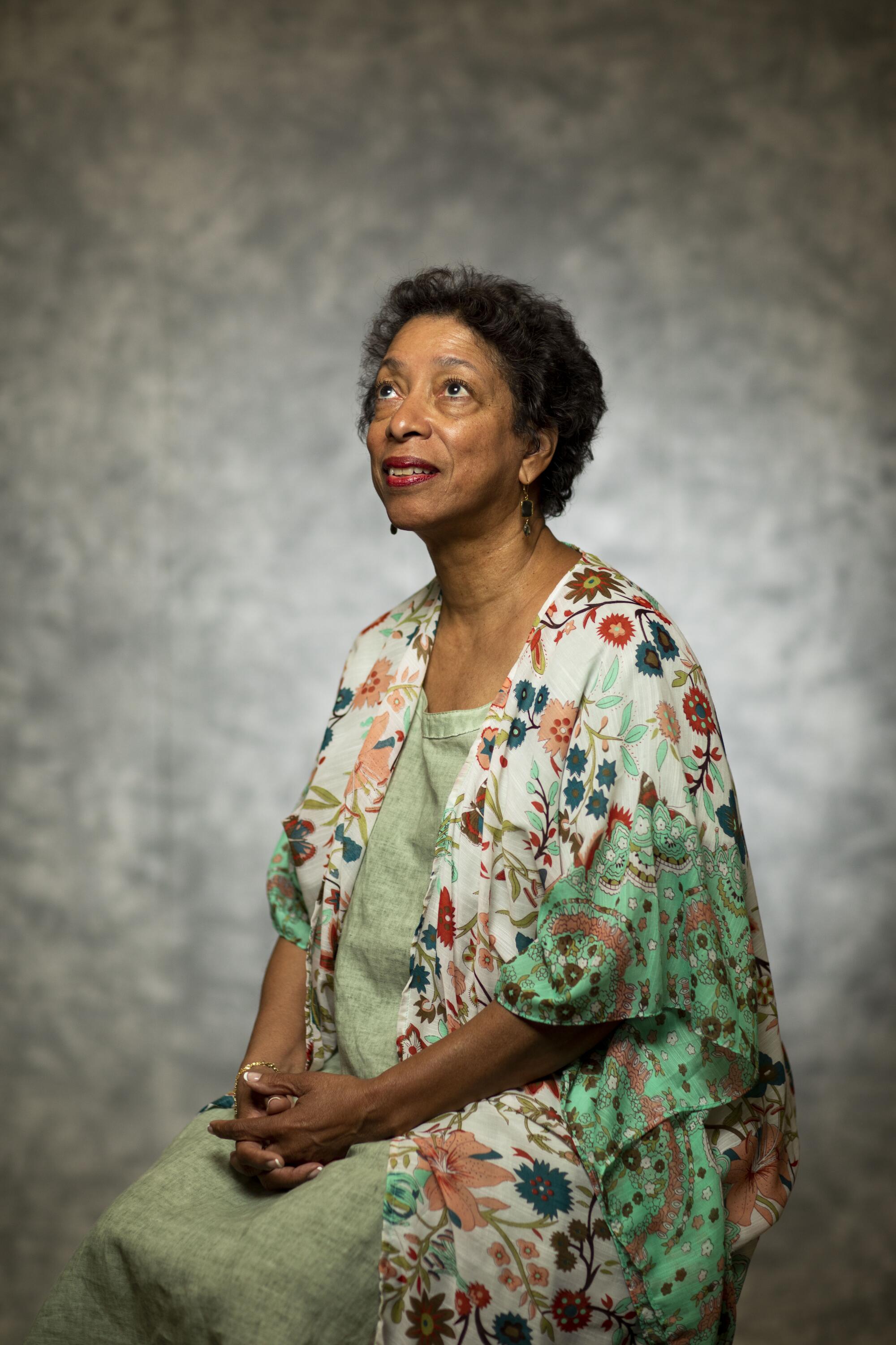 Lynne E. Thompson at the Los Angeles Times Festival of Books portrait studio.