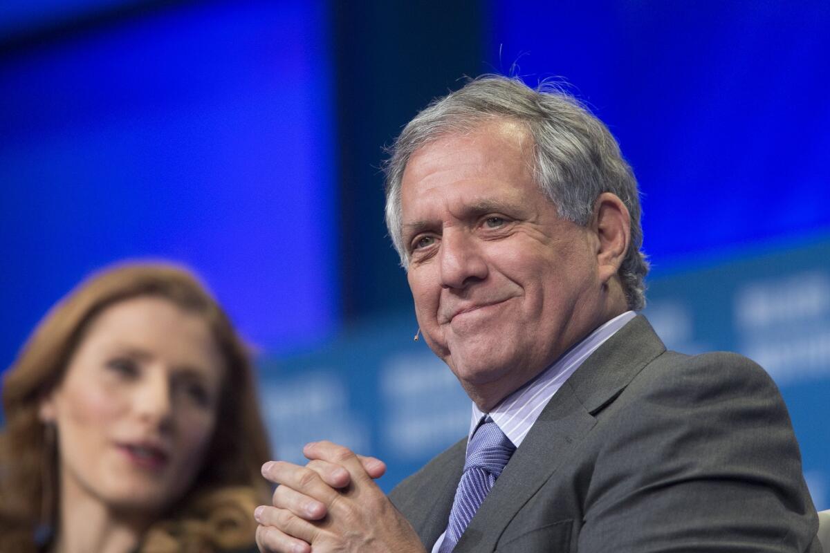 CBS Chief Executive Leslie Moonves is bullish about CBS' prospects headed into the advertising sales season known as the upfront market. CBS released earnings Thursday; revenue was down 2%. Moonves pictured here at the annual Milken Institute Global Conference on April 29, 2015 in Beverly Hills, California.