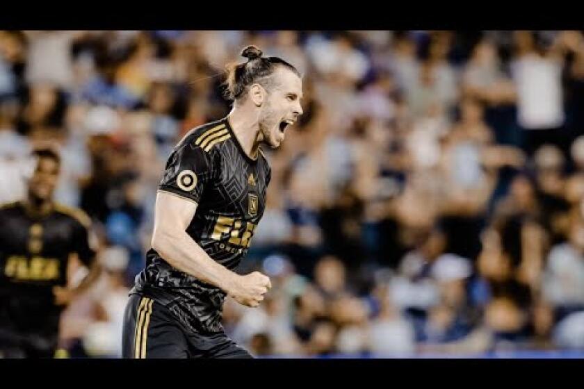 Gareth Bale scores his first LAFC goal