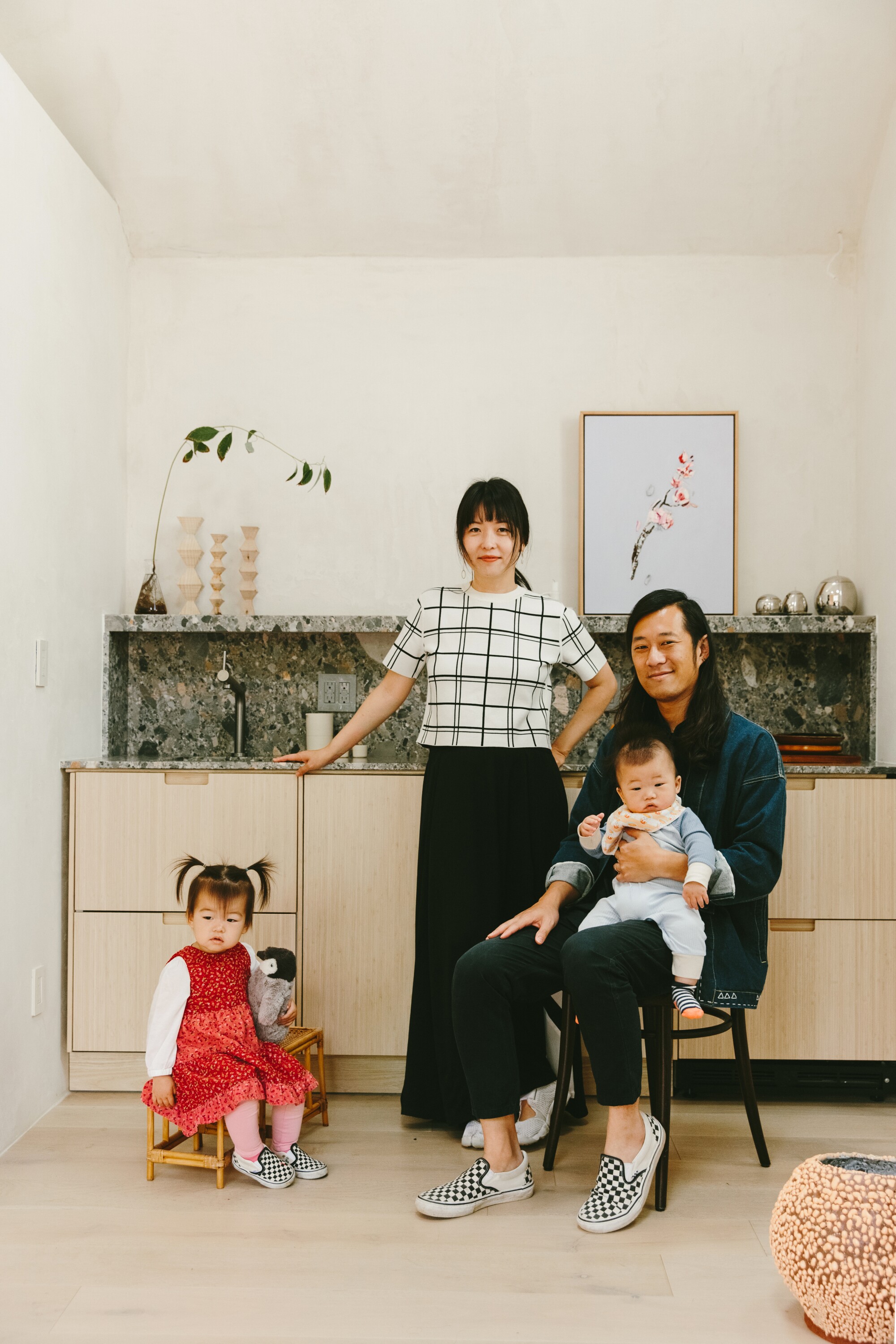 Esme Chan and Dash Chan; Xuan Juliana Wang and Paul Chan. The ADU was designed by Paul Chan of Studio Paul Chan.
