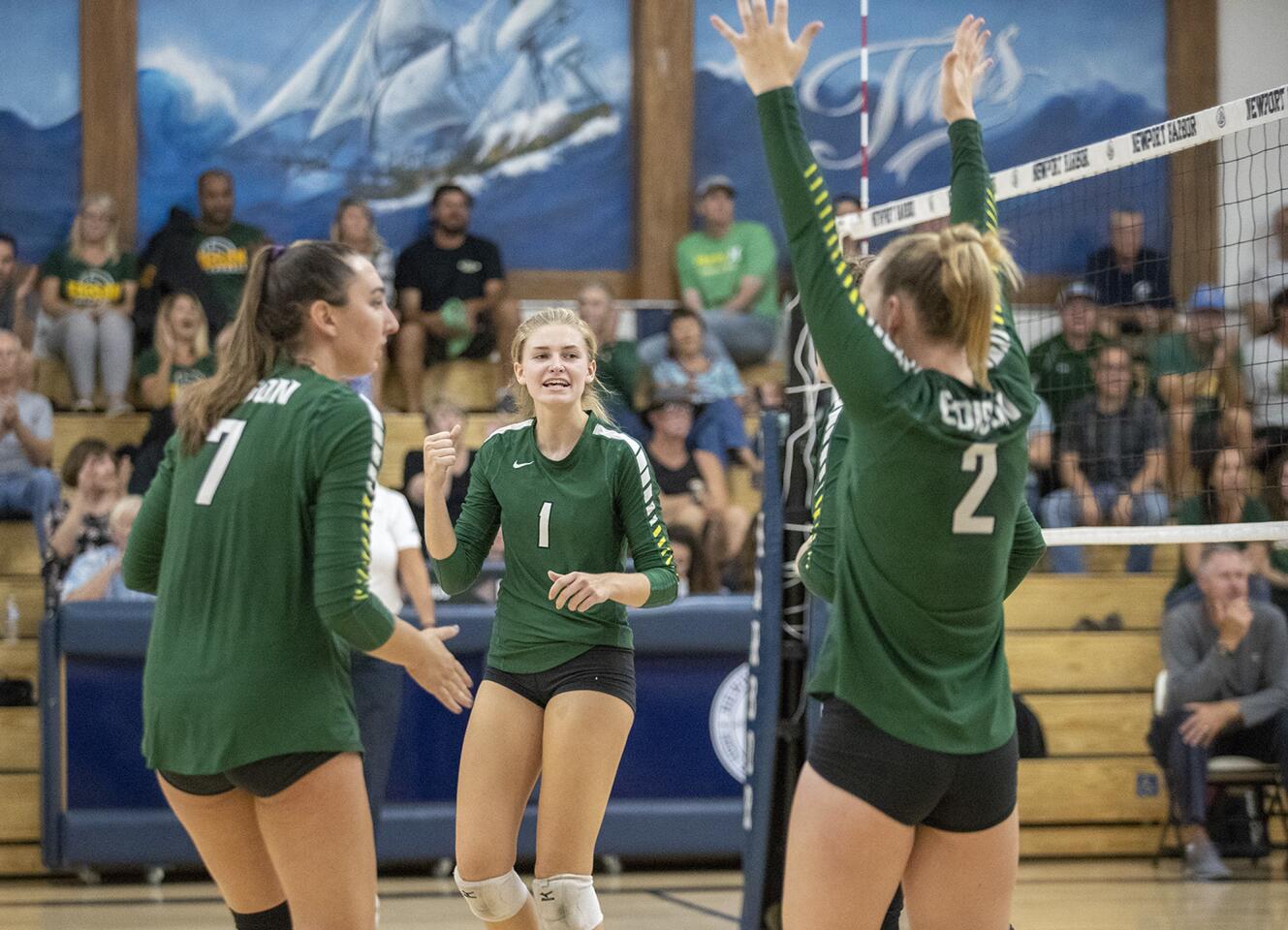 Photo Gallery: Edison vs. Newport Harbor in girls' volleyball