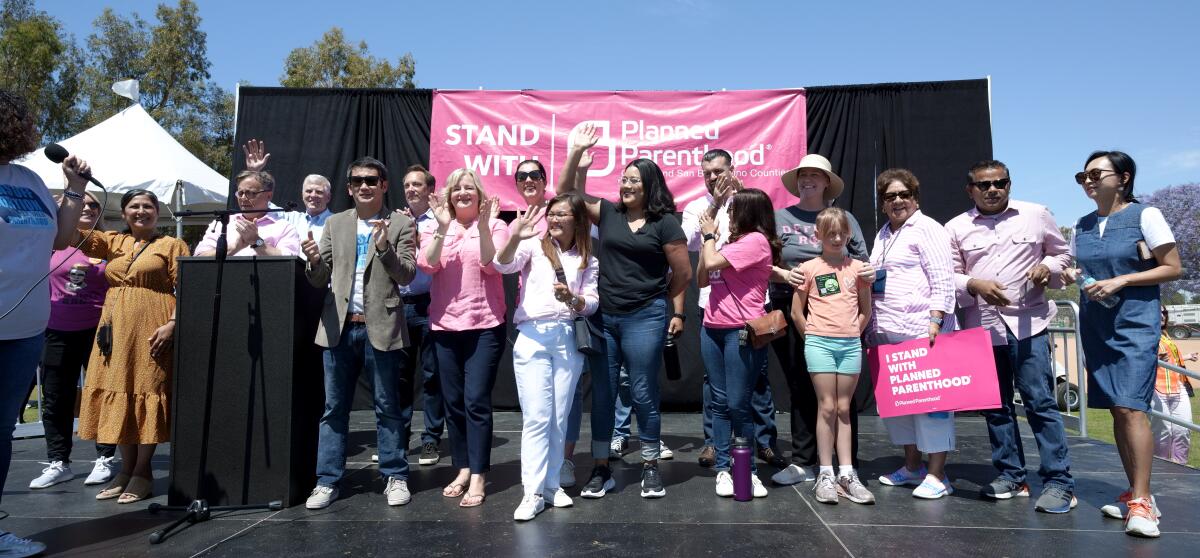 Local politicians showed up in support of the Planned Parenthood's national day of action "Bans Off Abortion" rally.