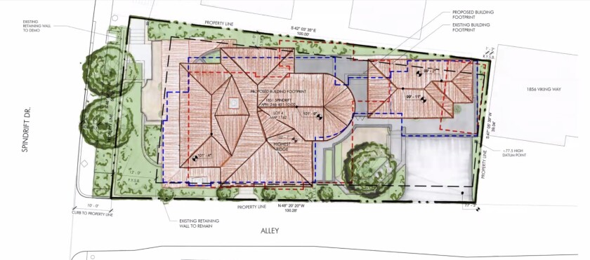 A home development at 1851 Spindrift Drive received PRC approval.