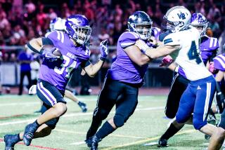 Sophomore Brian Bonner of Valencia runs for yardage against West Ranch.