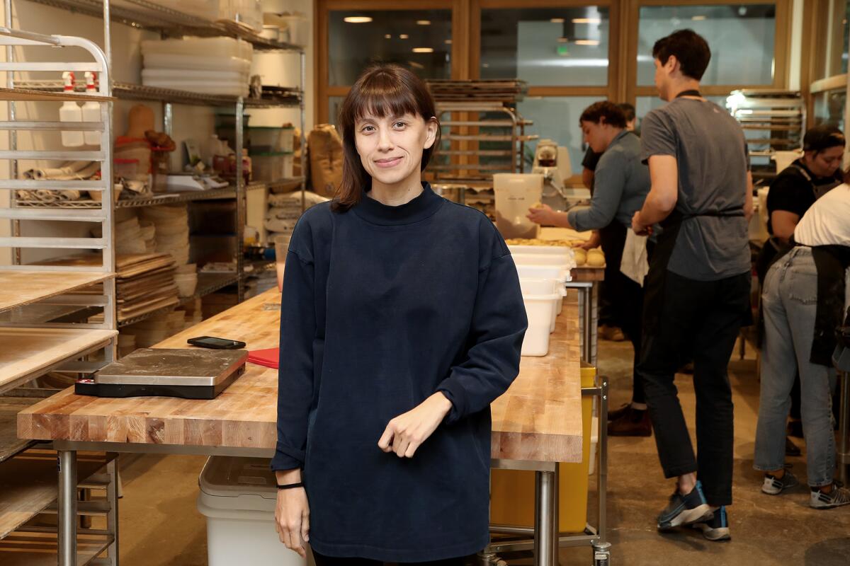 Owner Sara Lezama stands in the pastry kitchen on Nov. 17 at the newly opened Rye Goods in Tustin.