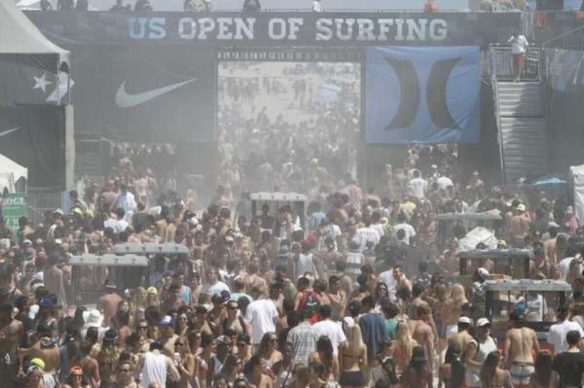 The 2012 U.S. Open of Surfing in Huntington Beach was jammed. Action sports brand Vans makes its debut as the event's title sponsor at this year's event, July 20-28.