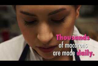 Go inside Bottega Louie's underground 'macaron factory'