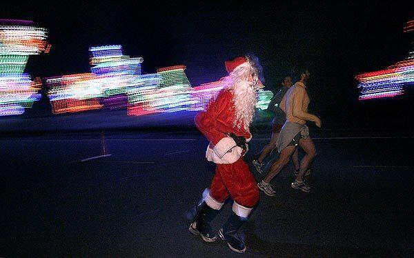 Jogging Santa