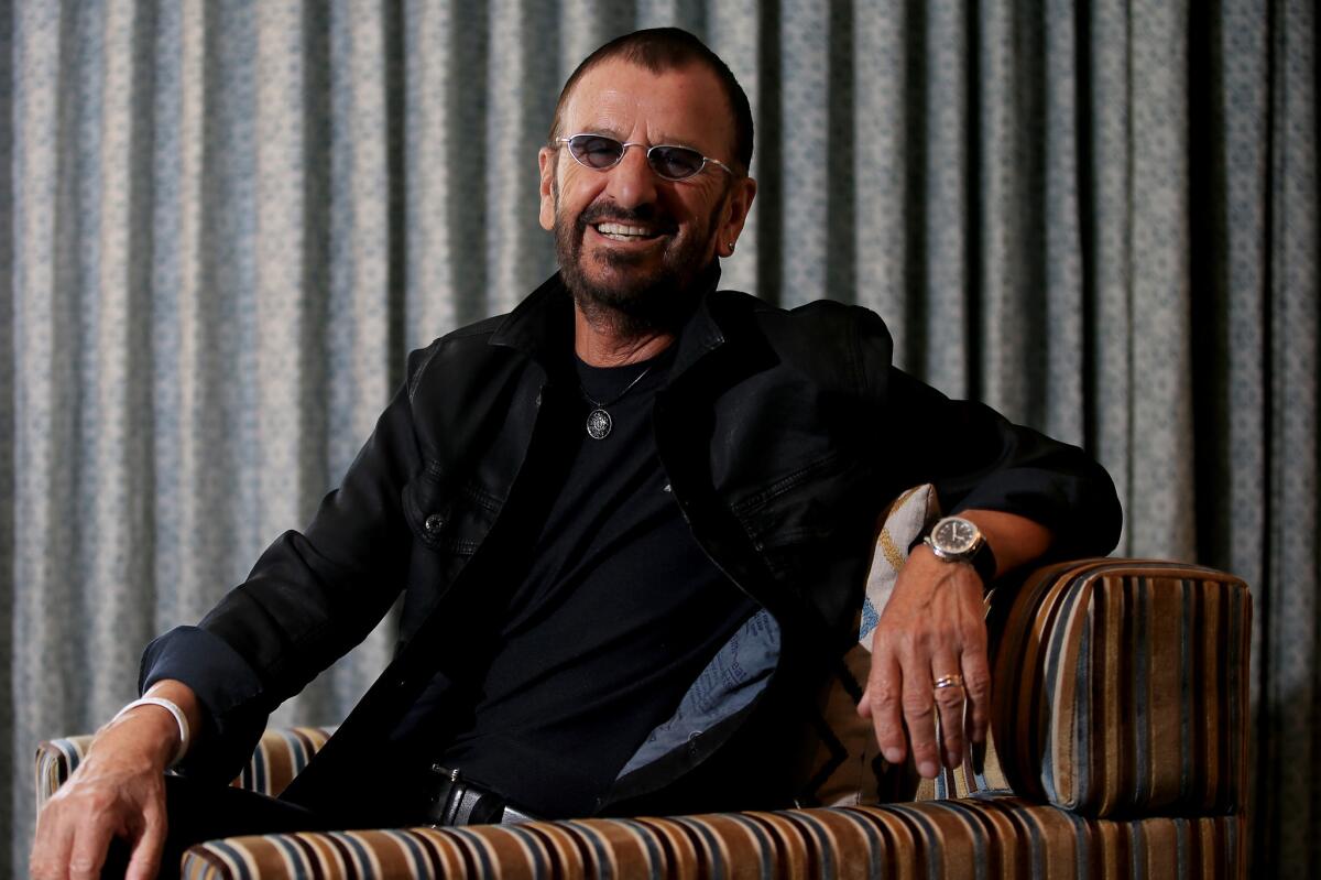 Ringo Starr, shown in West Hollywood in March, will celebrate his 75th birthday on Tuesday at a public ceremony outside the Capitol Records building in Hollywood.