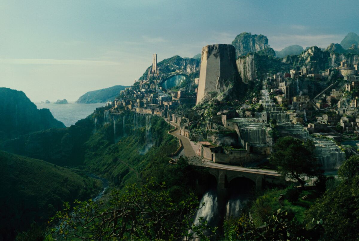 The island paradise of Themyscira is home of the Amazons and Wonder Woman's homeland. (Warner Bros. Pictures)