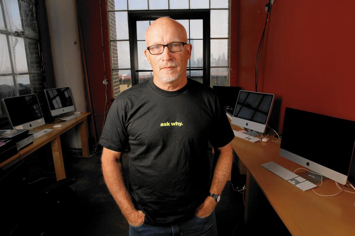 Documentary film director Alex Gibney at his Manhattan headquarters in July 2015.